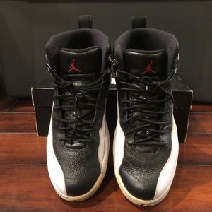 MENS JORDAN 12 RETRO BLACK/WHITE PLAYOFF 2011